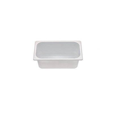 Vaschetta 1/4 gastronorm in PP, Riciclabile, 26 x 16 x 4,2 cm, Bianco (confezione 280 pezzi)