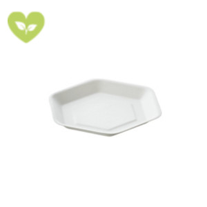 Vassoietto per finger food monouso, Polpa di cellulosa, Biodegradabile, 13 x 11,6 x 1,2 cm, Bianco (confezione 50 pezzi) Vassoietto per finger food monouso, Polpa di cellulosa, Biodegradabile, 13 x 11,6 x 1,2 cm, Bianco (confezione 50 pezzi)