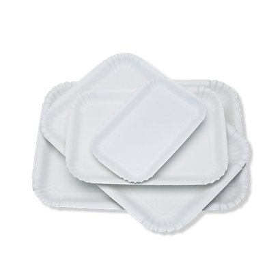 Vassoio in cartone non alimentare, 25,5 x 35 cm, Bianco - Piatti, Vassoi e  Ciotole
