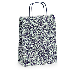 Vegetal design Kraft paper carrier bags Vegetal design Kraft paper carrier bags