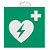 Veiligheidsbord voor eerste hulp defibrillator AED 200 x 200 mm - 1