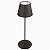 VELAMP Lampada da tavolo LED Josephine, 15 x 12 x 42,5 cm, Struttura e Paralume in metallo Nero - 1