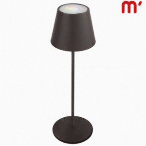 VELAMP Lampada da tavolo LED Josephine, 15 x 12 x 42,5 cm, Struttura e Paralume in metallo Nero VELAMP Lampada da tavolo LED Josephine, 15 x 12 x 42,5 cm, Struttura e Paralume in metallo Nero