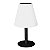 VELAMP Lampada da tavolo LED a ricarica solare Mini Extenza, 19 x 17 x 20 cm, Paralume in plastica Bianco, Struttura in Metallo Grigio scuro - 1