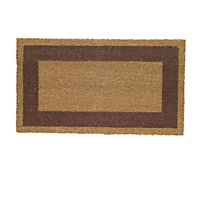 VELCOC Zerbino Cocco - fondo in vinile - 60x100 cm - marrone - Velcoc VELCOC Zerbino Cocco - fondo in vinile - 60x100 cm - marrone - Velcoc