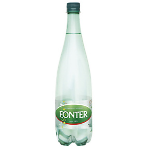 FONT VELLA Agua mineral con gas, botella de plástico, 1 l FONT VELLA Agua mineral con gas, botella de plástico, 1 l