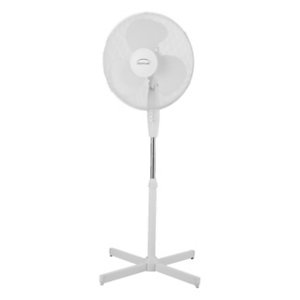 Ventilateur sur pied, diamètre 40 cm, 45 W - Blanc