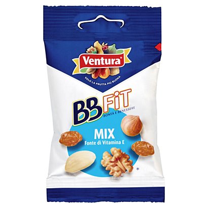 Ventura BB Fit Mix mandorle, nocciole, noci e uvetta, Bustina 28 g