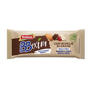 VENTURA Bio Barretta BBMix Cocco, Mandorle, Cocco, Mirtilli rossi, 30 g (confezione 24 pezzi)