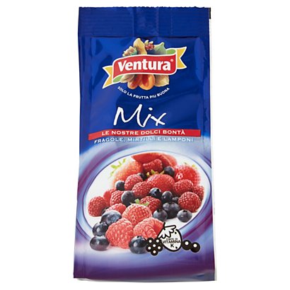 Ventura Mix Fragole, Mirtilli e Lamponi, Confezione 100 g