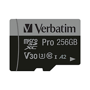 Verbatim 47045, 256 Go, MicroSDXC, Classe 10, UHS-I, 100 Mo/s, 90 Mo/s
