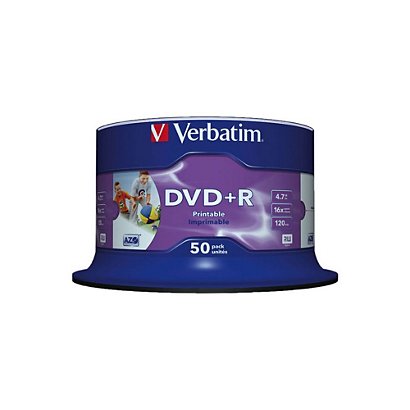 VERBATIM Blanco Azo DVD+R, 4,7 GB / 120 min, 16x snelheid - 1