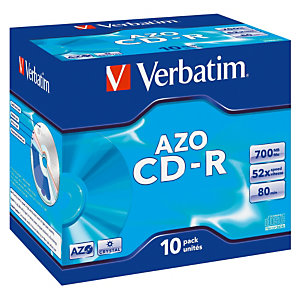 Verbatim CD-R - 700MB - 52X - Boitiier standard  - Boîte de 10