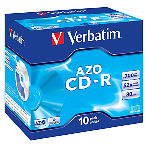 Verbatim CD-R 700MB 52X Carcasa protectora Verbatim CD-R 700MB 52X Carcasa protectora