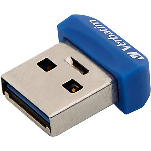 Verbatim Clé NANO USB 3.0 Store 'n' Stay 32 Go, 32 Go, USB Type-A, 3.2 Gen 1 (3.1 Gen 1), Casquette, Bleu 98710
