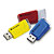 Verbatim Clé USB Store 'n? Click 3 x 16 Go Rouge / Bleu / Jaune, 16 Go, USB Type-A, 3.2 Gen 1 (3.1 Gen 1), 80 Mo/s, Slide, Bleu, Rouge, Jaune 49306 - 1