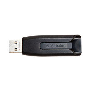 Verbatim Clé USB V3 de 128 Go, 128 Go, USB Type-A, 3.2 Gen 1 (3.1 Gen 1), 80 Mo/s, Slide, Noir 49189