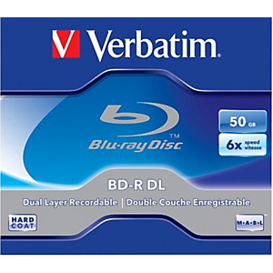 Verbatim Disco Blu-Ray BD-R DL 50 GB Scrivibile Velocità 6x Verbatim Disco Blu-Ray BD-R DL 50 GB Scrivibile Velocità 6x