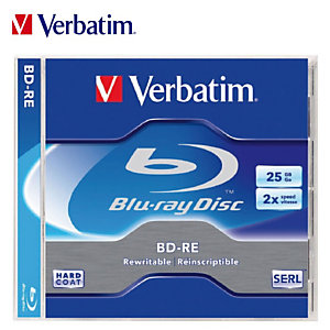 Verbatim Disco Blu-Ray BD-RE 25 GB riscrivibile, Velocità 2x