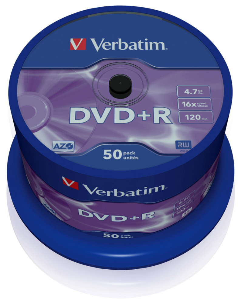 Verbatim DVD+R 4.7 GB 16 X Spindle