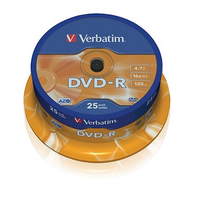 Verbatim DVD-R 4,7GB 16X Torre