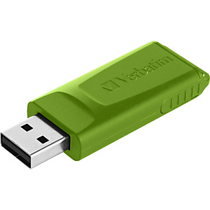 Verbatim Memoria USB 2.0 Slider, 16 Gb, Pack de 3 unidades (Azul, Rojo y Verde)