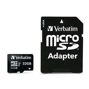 Verbatim Pro, 32 Go, MicroSDHC, Classe 10, UHS, 90 Mo/s, 45 Mo/s 47041