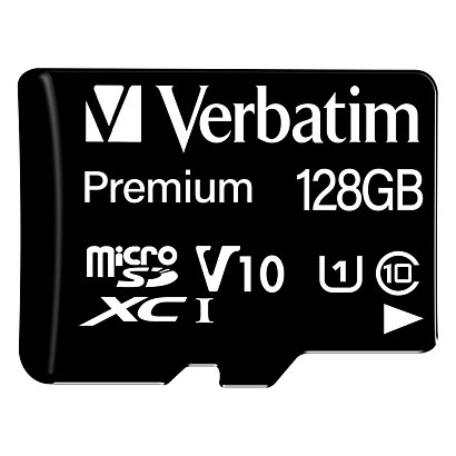 Verbatim Tarjeta de Memoria microSD Premium, 128 Gb - 1