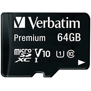 Verbatim Tarjeta de Memoria microSD Premium, 64 Gb Verbatim Tarjeta de Memoria microSD Premium, 64 Gb