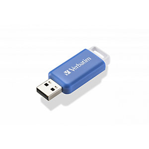 Verbatim V DataBar, 64 Go, USB Type-A, 2.0, Slide, 9,1 g, Bleu 49455