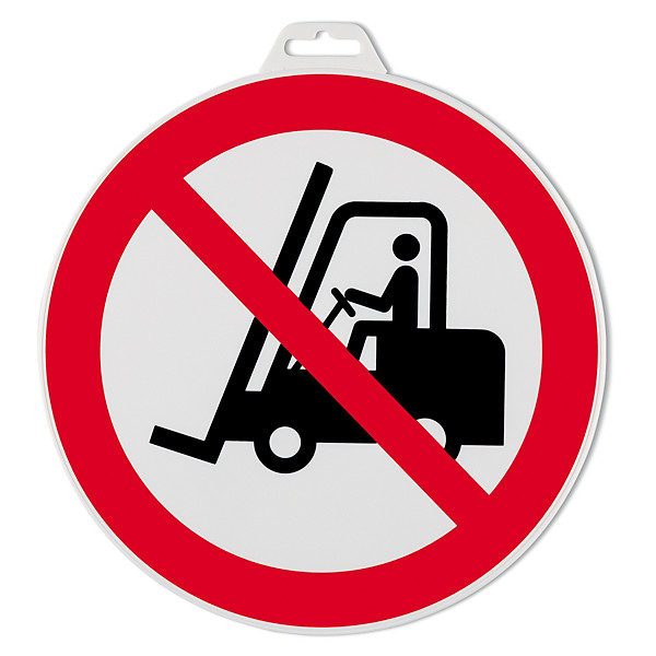 Verbodsbord voor toegang van heftrucks diameter 30 cm