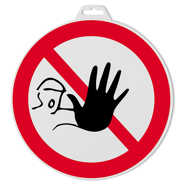 Verbodsbord voor verboden toegang onbevoegden diameter 30 cm