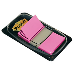 Verdeler van 50 indexen Post-it®  breedte 25 mm kleur roze