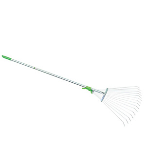 Verdemax Scopa regolabile in metallo - per erba e foglie - Verdemax Verdemax Scopa regolabile in metallo - per erba e foglie - Verdemax