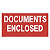 Verpakkingsetiketten "Documents enclosed" 60x30mm - 1