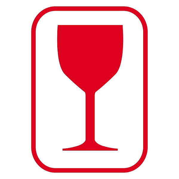 Verpakkingsetiketten "Handle with care" rood 74x105mm - 4