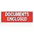 Versandetiketten Documents enclosed 30 x 60 mm - 5