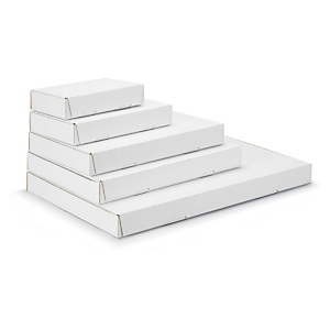 Versandkarton Flach-Pack, weiss Versandkarton Flach-Pack, weiss