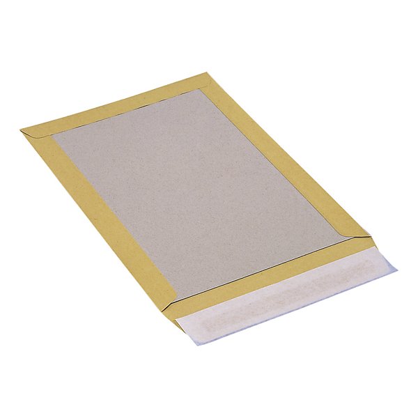Versandtaschen mit Papprückwand, braun - 2