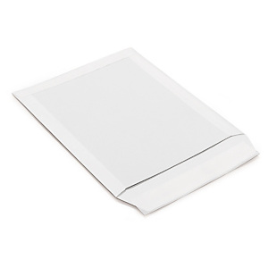 Versandtaschen mit Papprückwand weiss Versandtaschen mit Papprückwand weiss