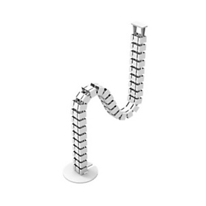 Vertebra snodata per scrivania regolabile in altezza e tavoli alti, Altezza 124,8 cm, Grigio alluminio Vertebra snodata per scrivania regolabile in altezza e tavoli alti, Altezza 124,8 cm, Grigio alluminio