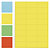 Verwijderbare gekleurde zelfklevende etiketten 99,1x143,5 mm geel - 6