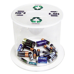 Verzamelbak voor lege batterijen Verzamelbak voor lege batterijen