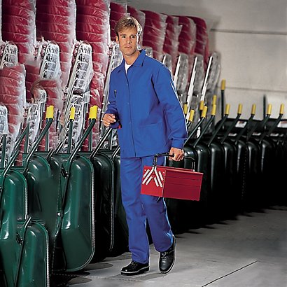 Veste de travail en coton bleu roi, taille XXL - 1