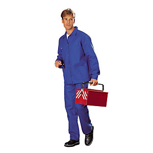 Veste de travail en coton bleu roi, taille L