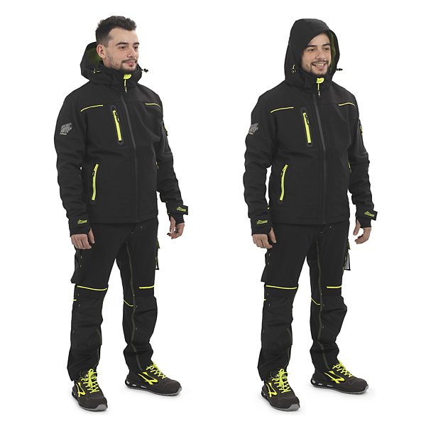 Veste de travail Space noir/jaune UPOWER taille M - 3