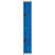 Vestiaire Team Color - 2 casiers - 1 colonne - Corps Gris - Portes Bleu - 1