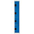Vestiaire Team Color - 4 casiers - 1 colonne - Corps Gris - Portes Bleu - 1