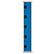 Vestiaire Team Color - 5 casiers - 1 colonne - Corps Gris - Portes Bleu - 2