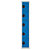 Vestiaire Team Color - 5 casiers - 1 colonne - Corps Gris - Portes Bleu - 1